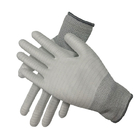 دستکش ESD با پوشش نخل پلی استر ضد استاتیک برای صنعت الکترونیک